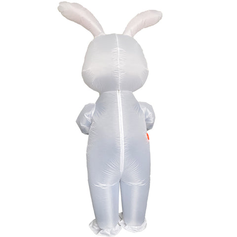 Cute Inflatable Rabbit Costume Easter Bunny Fancy Party Halloween Suit Adult