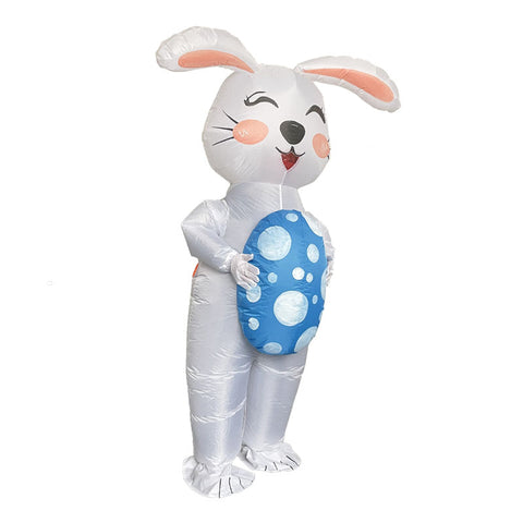 Cute Inflatable Rabbit Costume Easter Bunny Fancy Party Halloween Suit Adult
