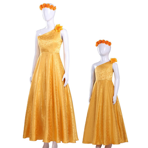 Girls Judy Hopps Yellow Dress Kids Judy Halloween Cosplay Outfit Tusary