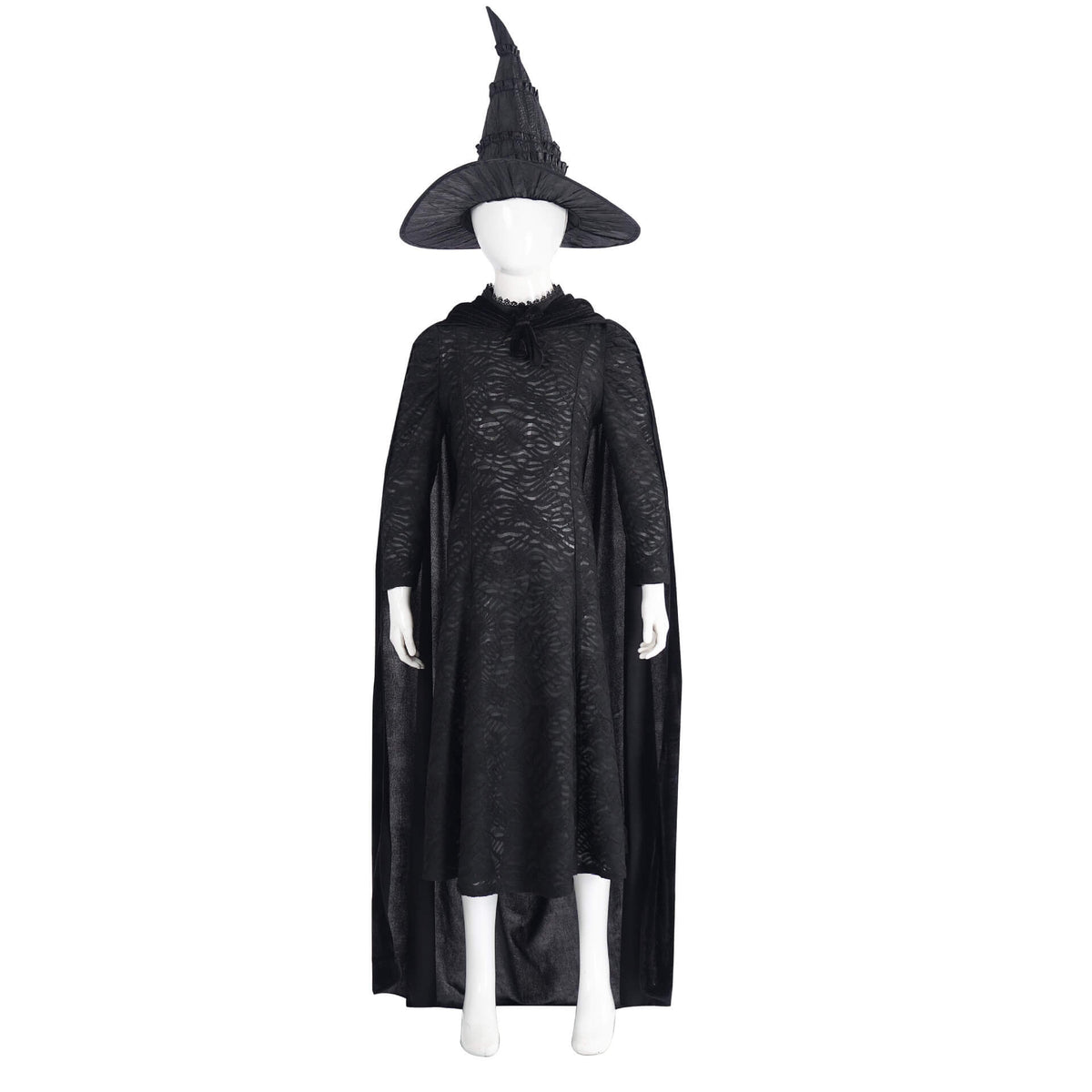 Kids Elphaba Costume Adult Elphaba Black Dress Witch Halloween Cosplay Suit Tusary