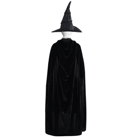 Kids Elphaba Costume Adult Elphaba Black Dress Witch Halloween Cosplay Suit Tusary