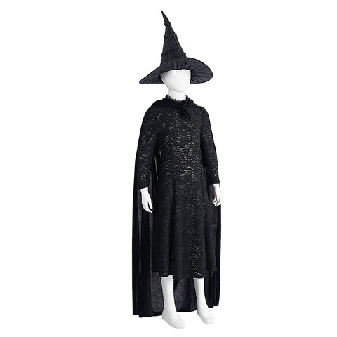 Kids Elphaba Costume Adult Elphaba Black Dress Witch Halloween Cosplay Suit Tusary