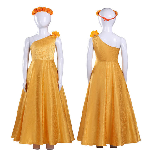 Girls Judy Hopps Yellow Dress Kids Judy Halloween Cosplay Outfit Tusary