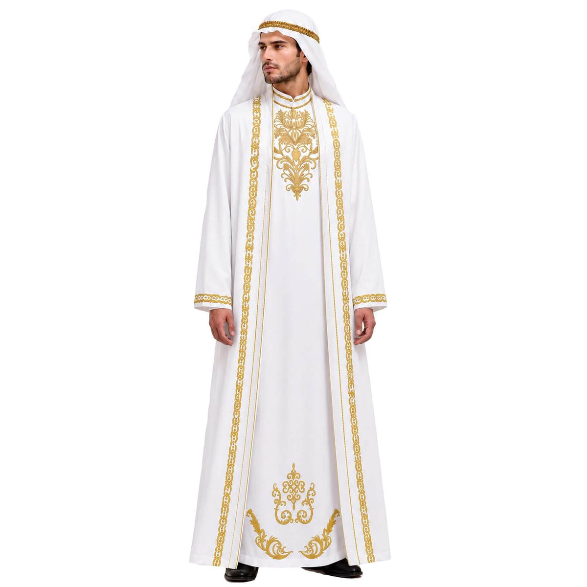 King Baldwin IV Costume with Mask Arabian King Halloween Cosplay Suit