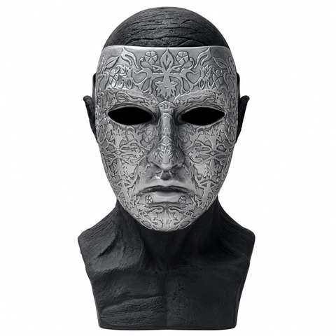 King Baldwin IV Mask – Medieval Silver Venetian Style Face Mask for Halloween Costume