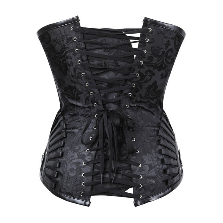 Ladies Corset Steampunk Corset Leather Faux Body Sculpting Top