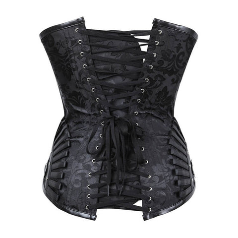 Ladies Corset Steampunk Corset Leather Faux Body Sculpting Top