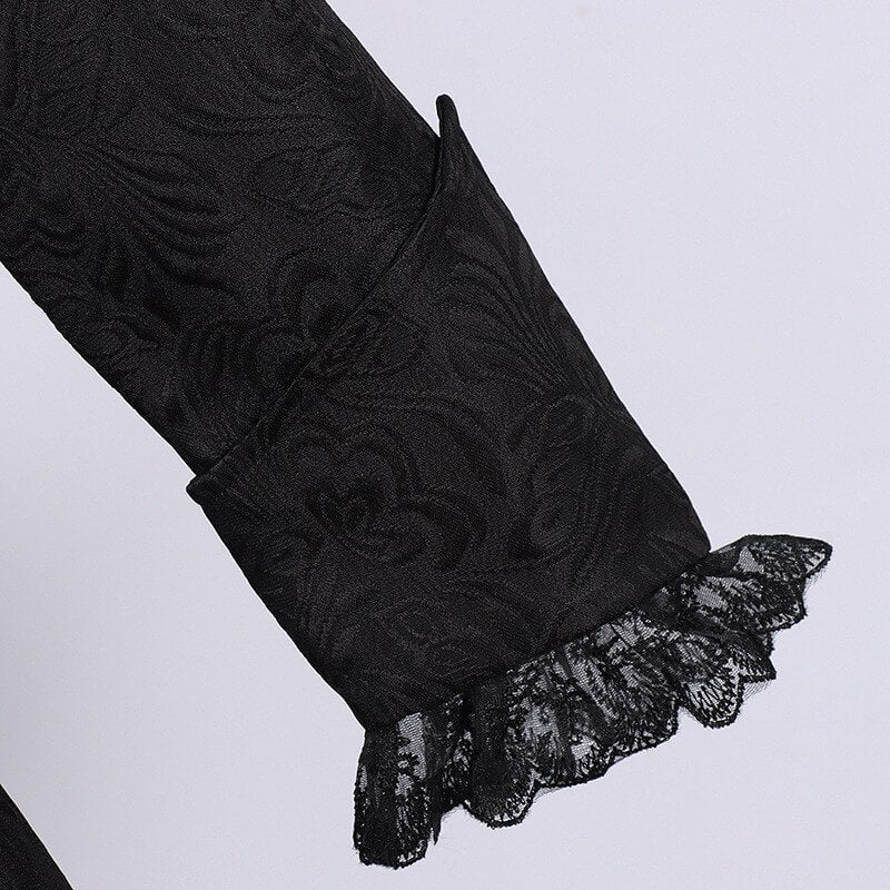 Womens Medieval Victorian Embroidery Jacket Punk & Gothic Medieval Renaissance Coat