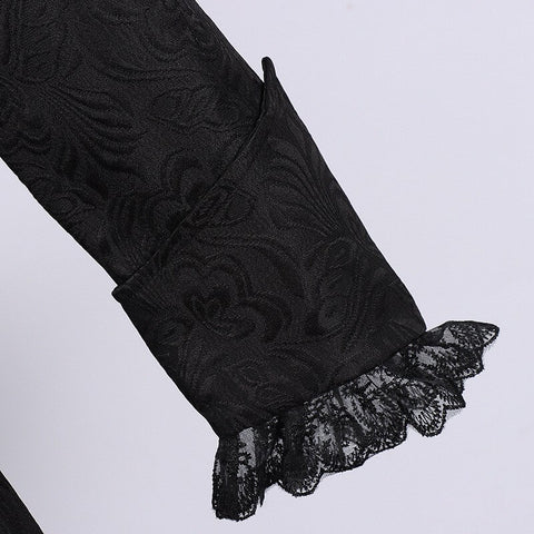 Womens Medieval Victorian Embroidery Jacket Punk & Gothic Medieval Renaissance Coat