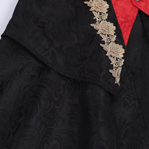 Womens Medieval Victorian Embroidery Jacket Punk & Gothic Medieval Renaissance Coat