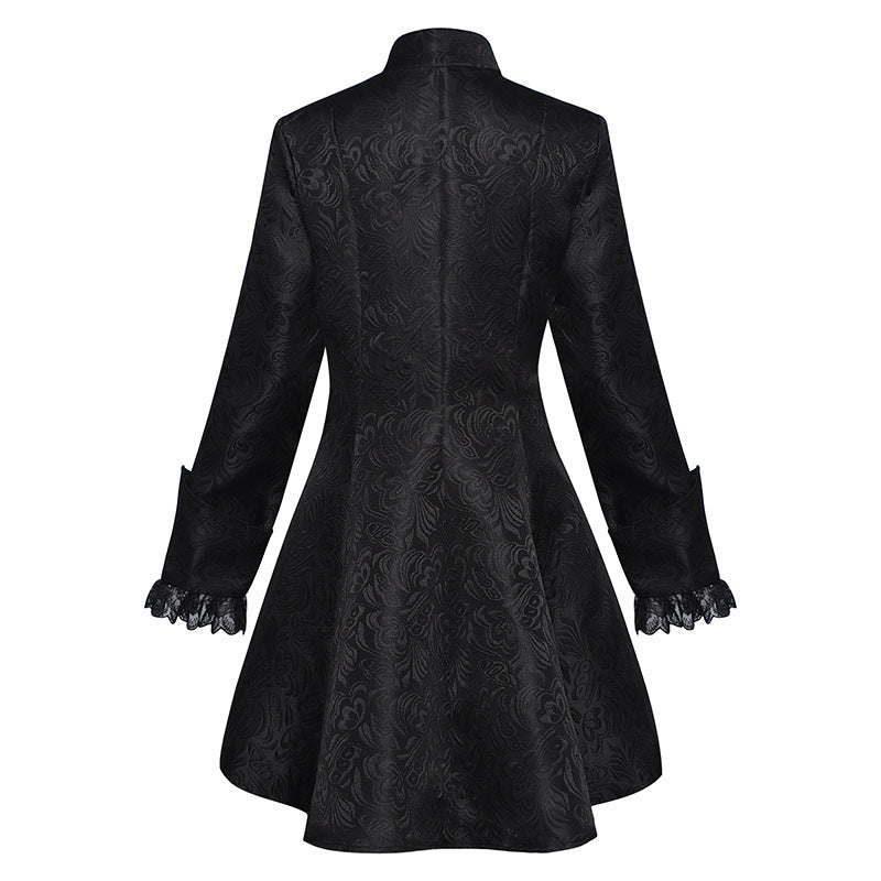Womens Medieval Victorian Embroidery Jacket Punk & Gothic Medieval Renaissance Coat