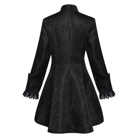 Womens Medieval Victorian Embroidery Jacket Punk & Gothic Medieval Renaissance Coat