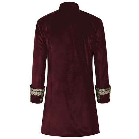 Men Steampunk Vintage Tailcoat Gothic Victorian Frock Coat Jacket
