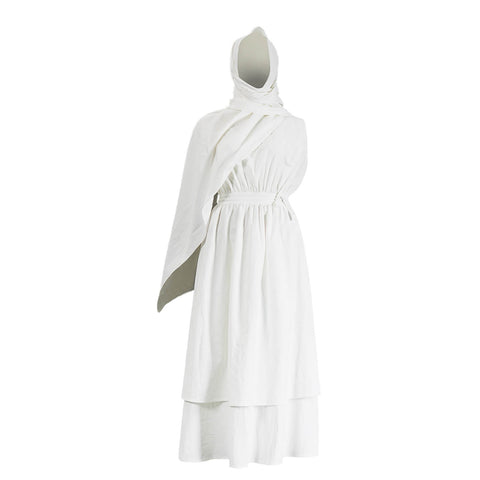 2026 Odyssey Athena Costume White Goddess Greek Outfit Halloween Party Suit