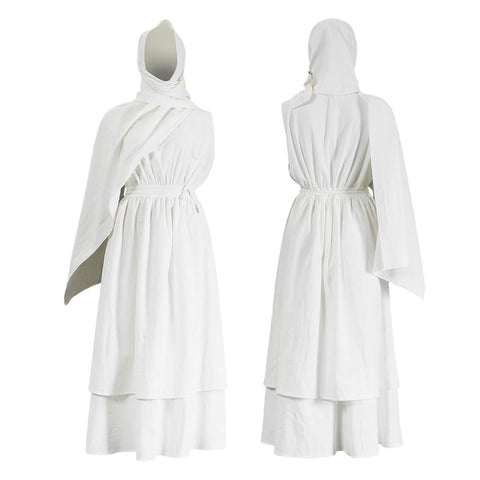 2026 Odyssey Athena Costume White Goddess Greek Outfit Halloween Party Suit