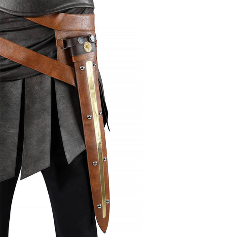 Odyssey Warrior Costume Greek Gladiator Armor Cosplay Outfit Halloween Suit Top Level