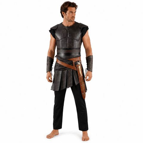 Odyssey Warrior Costume Greek Gladiator Armor Cosplay Outfit Halloween Suit Top Level
