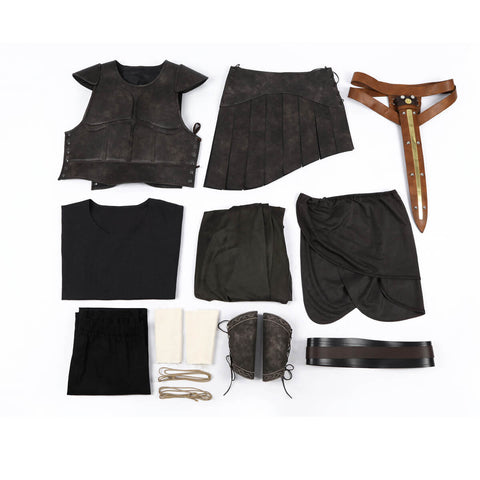 Odyssey Warrior Costume Greek Gladiator Armor Cosplay Outfit Halloween Suit Top Level