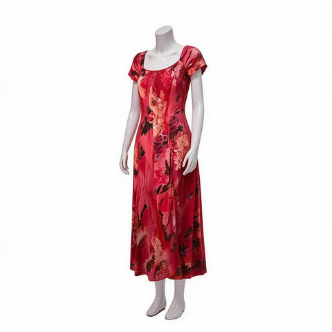 Patricia Widows Bay Costume Red Floral Dress Halloween Cosplay Outfit