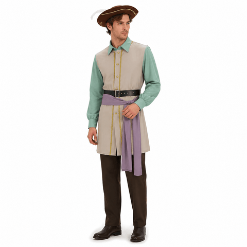 Pirate Clark Costume Backrooms Halloween Cosplay Suit Mens