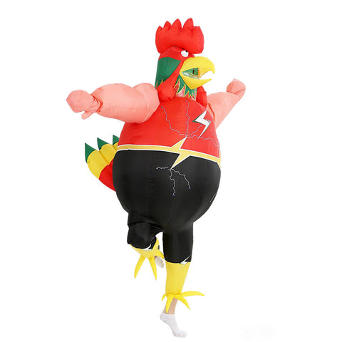 Rooster Inflatable Costume Unisex Fighting Rooster Full Body Chicken Halloween Party Suit