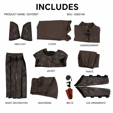 Telemachus The Odyssey Costume Roman Armor Halloween Cosplay Outfit