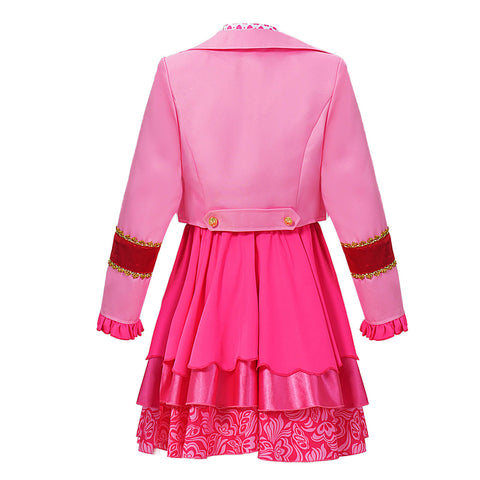 Descendants Wicked Wonderland Cosplay Costume Princess Pink Halloween Outfit