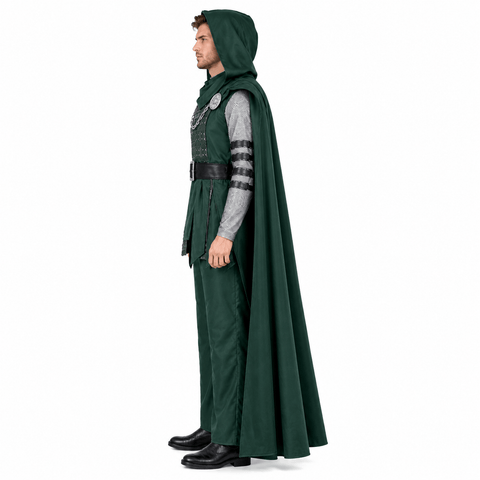 Dr Doom Costume Classic Dr. Doom Halloween Cosplay Suit