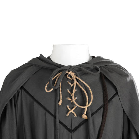 Adult Grey Gandalf Costume Halloween Cosplay Outfit with Wig