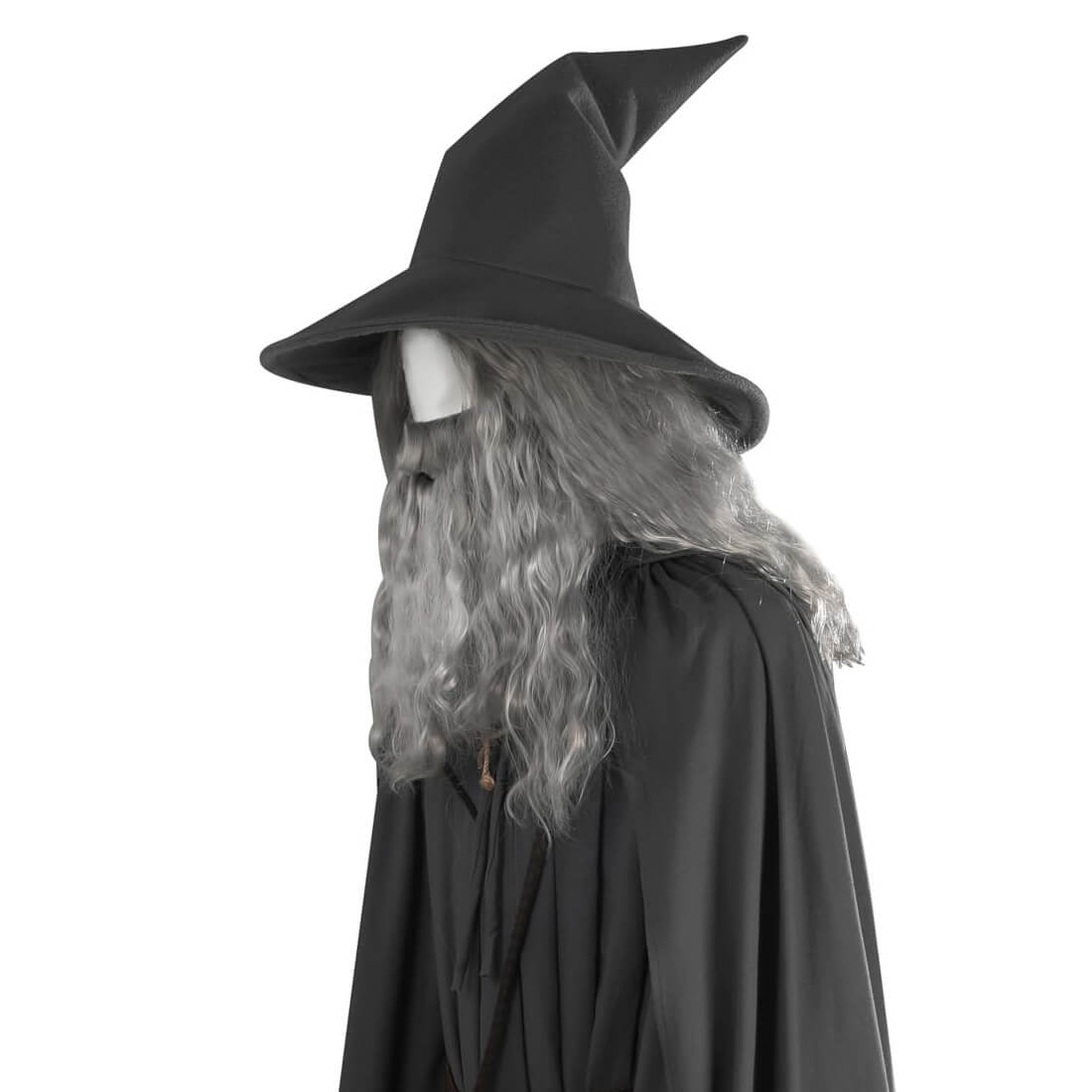 Adult Grey Gandalf Costume Halloween Cosplay Outfit with Wig
