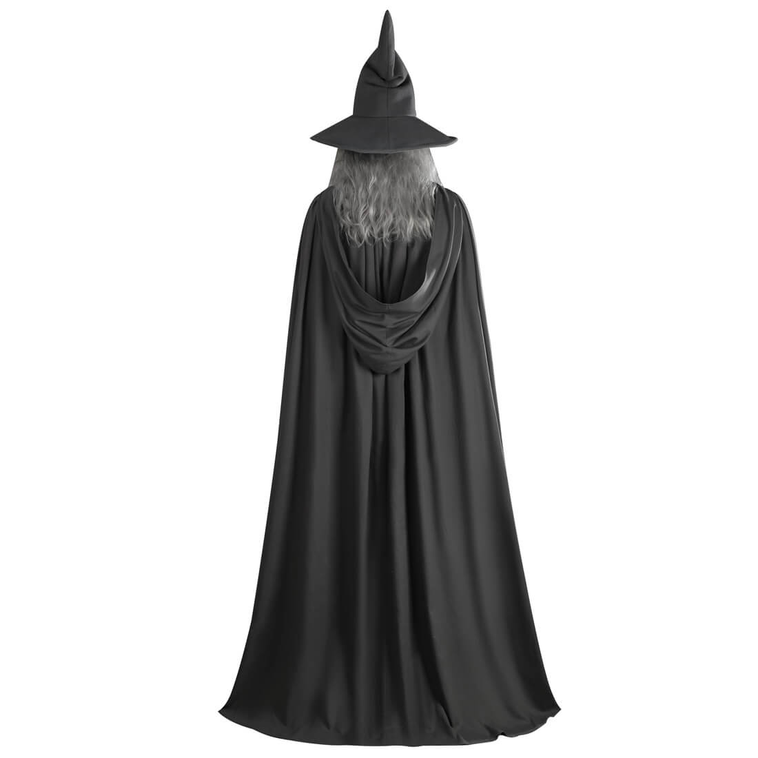 Tusary Gandalf Costume Adult Grey Wizard Costume Halloween Cosplay Outfit with Wig