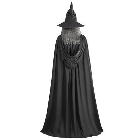 Adult Grey Gandalf Costume Halloween Cosplay Outfit with Wig