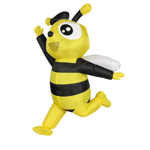 Inflatable Bee Costume Adult Funny Bumble Bees Blow Up Halloween Party Carnival Insect Cosplay Suit