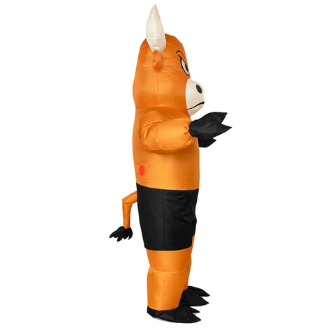 Inflatable Bull Costume Adult Funny Muscle Blow Up Halloween Party Suit Unisex
