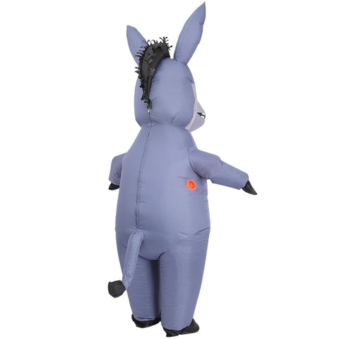 Inflatable Donkey Costume Blow Up Donkey Party Suit Funny Halloween Costume Outfit