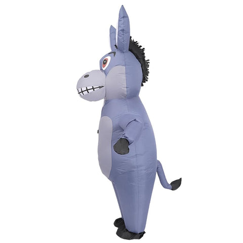 Inflatable Donkey Costume Blow Up Donkey Party Suit Funny Halloween Costume Outfit