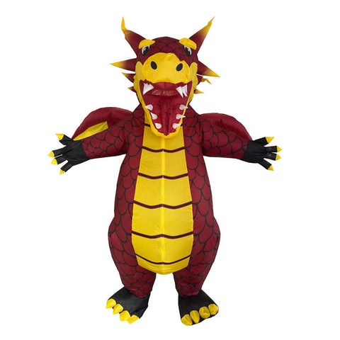 Inflatable Dragon Costume Adult Funny Dragon Blow Up Halloween Party Suit