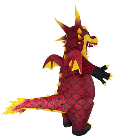 Inflatable Dragon Costume Adult Funny Dragon Blow Up Halloween Party Suit