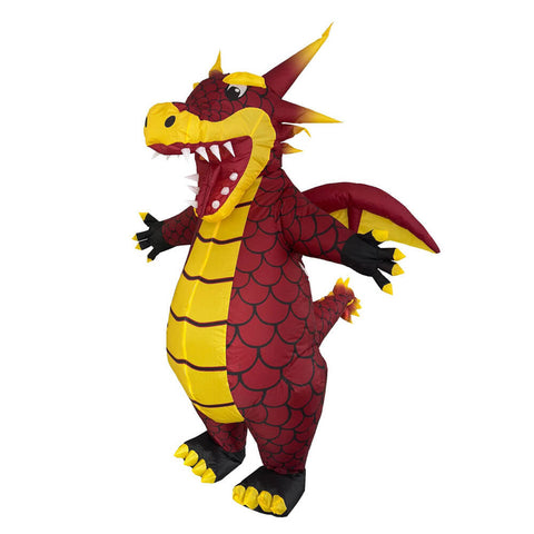 Inflatable Dragon Costume Adult Funny Dragon Blow Up Halloween Party Suit