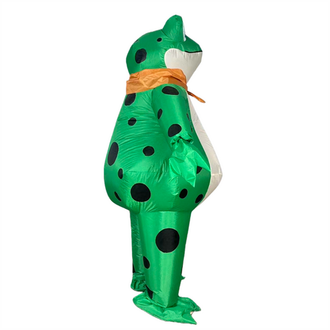 Inflatable Frog Costume Funny Frog Blow Up Halloween Cosplay Suit Adult