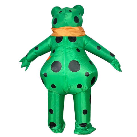 Inflatable Frog Costume Funny Frog Blow Up Halloween Cosplay Suit Adult