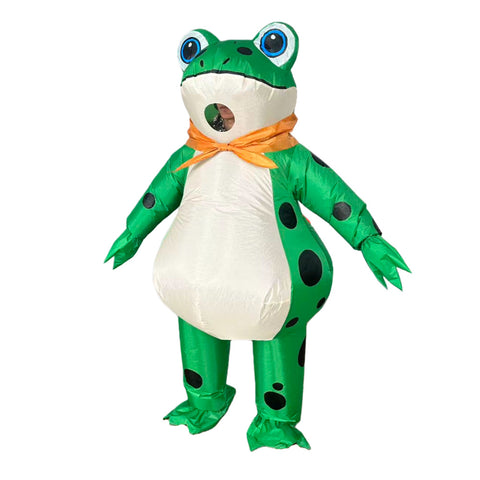 Inflatable Frog Costume Funny Frog Blow Up Halloween Cosplay Suit Adult