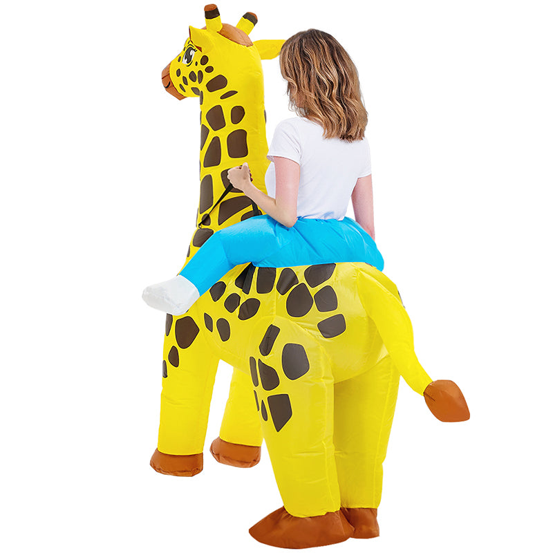 Giraffe Inflatable Costume Adult Blow Up Halloween Party Suit