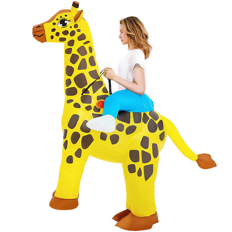 Giraffe Inflatable Costume Adult Blow Up Halloween Party Suit