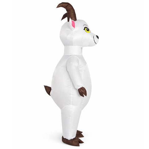 Inflatable Goat Costume Adult Blow Up White Sheep Halloween Cosplay Party Suit Tusary