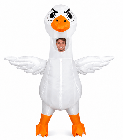 Inflatable Goose Costume Funny Halloween Goose Cosplay Suit