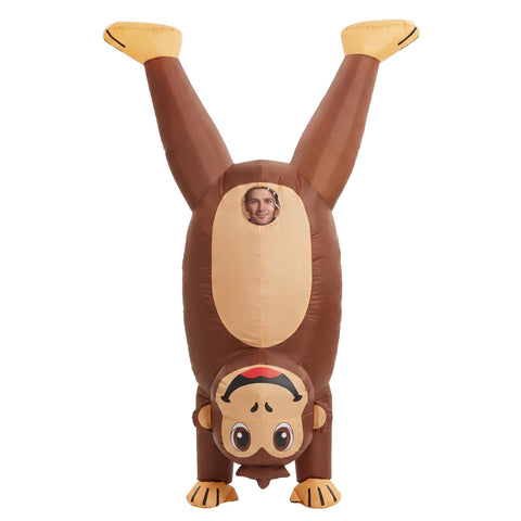 Inflatable Monkey Costume Adult Funny Party Halloween Christmas Suit