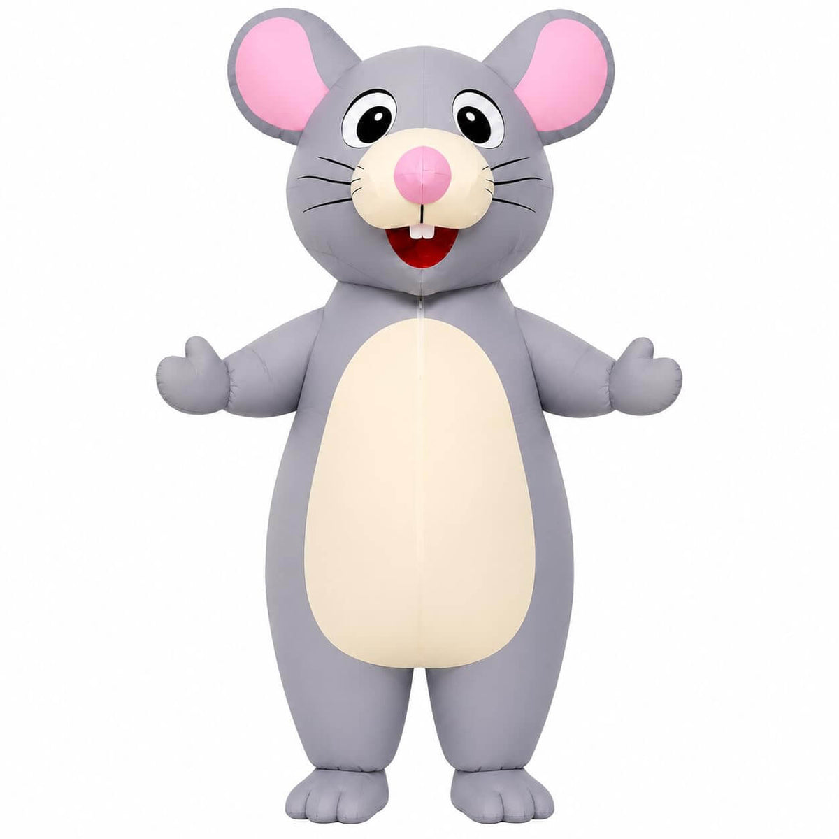 Inflatable Mouse Costume Adult Funny Blow Up Mouse Halloween Party Outfit