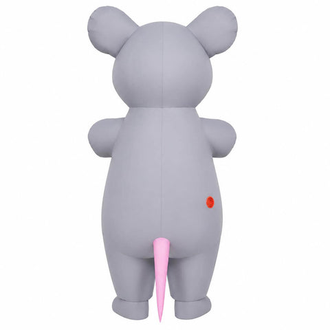 Inflatable Mouse Costume Adult Funny Blow Up Mouse Halloween Party Outfit
