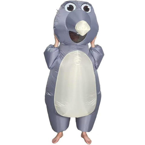 Inflatable Mouse Costume Full Body Funny Rat Blow Up Halloween Party Suit